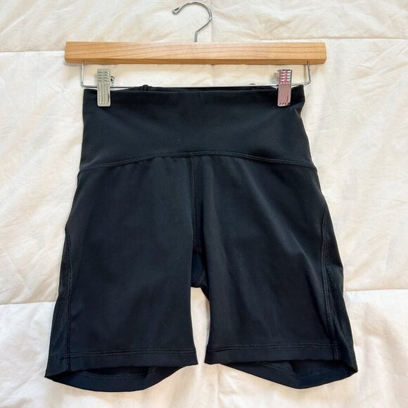 Lululemon Athletica Wunder Train High-Rise 6” Bike Shorts Black Women’s Size 4 - Picture 4 of 6